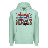 Seafoam always remember heroes Premium Hoodie - JahusDesignShop