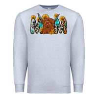 Heather Grey mom cow Premium Sweatshirt - Zillion Design Studio