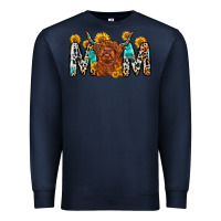 Navy mom cow Premium Sweatshirt - Zillion Design Studio