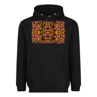 Black leopard glitter background Heavyweight Hoodie - RanaPortraitStore
