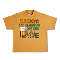 Surviving Fatherhood One Beer At A  Time Urban Heavy Tee | Teevron