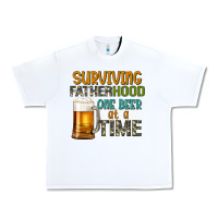 White surviving fatherhood one beer at a  time Urban Heavy Tee - Artiststas