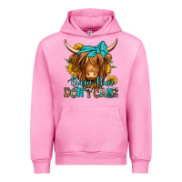 Fuchsia Pink barn hair don't care long haired cow Urban Hoodie - Jasminsmagicworld