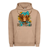 Pigment Burro barn hair don't care long haired cow Urban Hoodie - Jasminsmagicworld