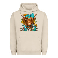 Pigment French Oak barn hair don't care long haired cow Urban Hoodie - Jasminsmagicworld