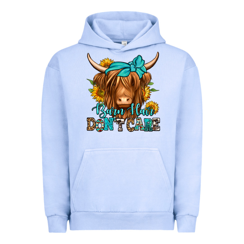 Barn Hair Don't Care Long Haired Cow Urban Hoodie by Jasminsmagicworld | Teevron
