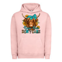 Pigment Salmon barn hair don't care long haired cow Urban Hoodie - Jasminsmagicworld
