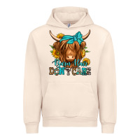 Sandshell barn hair don't care long haired cow Urban Hoodie - Jasminsmagicworld
