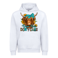 White barn hair don't care long haired cow Urban Hoodie - Jasminsmagicworld