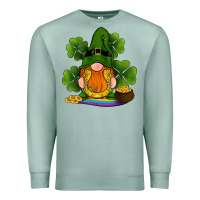 Seafoam st patricks day gnomes shamrock gold horseshoes rainbow Premium Sweatshirt - RanaPortraitStore