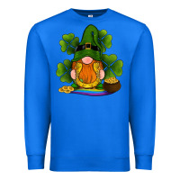 True Royal st patricks day gnomes shamrock gold horseshoes rainbow Premium Sweatshirt - RanaPortraitStore