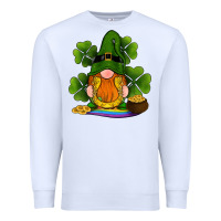 White st patricks day gnomes shamrock gold horseshoes rainbow Premium Sweatshirt - RanaPortraitStore
