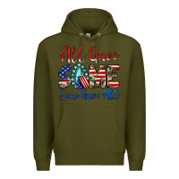 Army Green all gave some some gave all Premium Hoodie - JahusDesignShop
