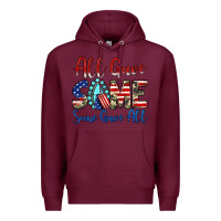 Burgundy all gave some some gave all Premium Hoodie - JahusDesignShop