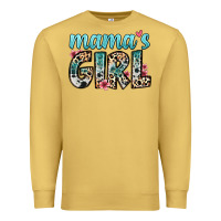 Antique Gold mama s girl Premium Sweatshirt - Zillion Design Studio