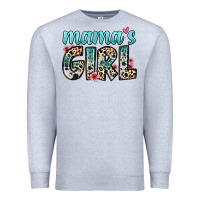 Heather Grey mama s girl Premium Sweatshirt - Zillion Design Studio