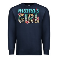 Navy mama s girl Premium Sweatshirt - Zillion Design Studio