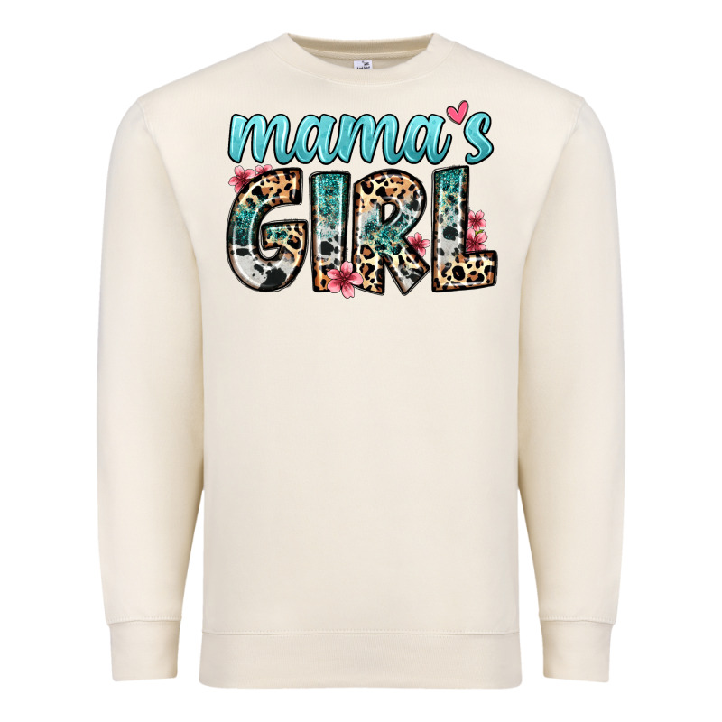 Mama S Girl Premium Sweatshirt by Zillion Design Studio | Teevron