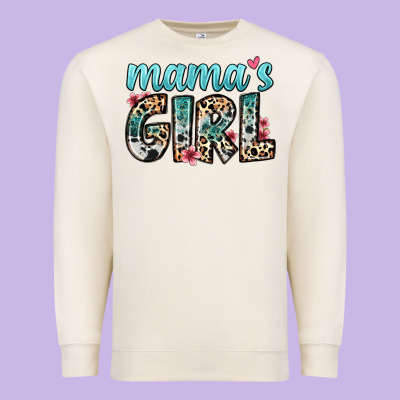 Mama S Girl Premium Sweatshirt Designed By Zillion Design Studio