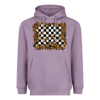 Lavender racing leopard background Heavyweight Hoodie - RanaPortraitStore