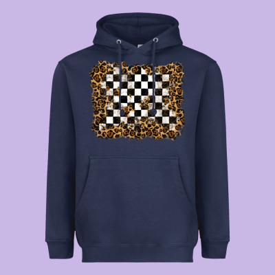Heavyweight Hoodie racing leopard background