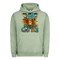 Pigment Oil Green you ain't my brand of cattle longhaired cow Urban Hoodie - Jasminsmagicworld