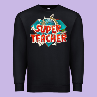 Super Teacher Premium Sweatshirt Designed By Texasbilliewilder