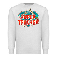 Oatmeal Heather super teacher Premium Sweatshirt - texasbilliewilder