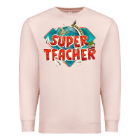 Pale Pink super teacher Premium Sweatshirt - texasbilliewilder