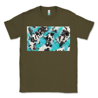 Army Green cowhide glitter  cup Classic Tee - BarkalooDesign
