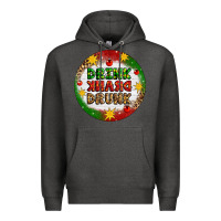 Charcoal Heather Drink Drank Drunk Premium Hoodie - Artiststas