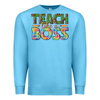 Ocean Blue teach like a boss Premium Sweatshirt - texasbilliewilder