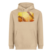 Mushroom softball brushstroke Heavyweight Hoodie - RanaPortraitStore