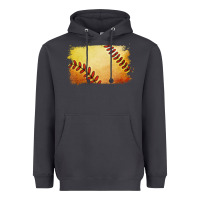 Smoke softball brushstroke Heavyweight Hoodie - RanaPortraitStore