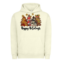 Pigment Pistachio happy holidays Urban Hoodie - JahusDesignShop