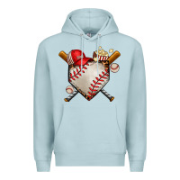 Blue Mist baseball Premium Hoodie - AdoDesignShop