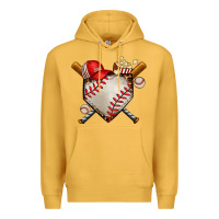 Mustard baseball Premium Hoodie - AdoDesignShop