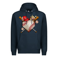 Navy baseball Premium Hoodie - AdoDesignShop