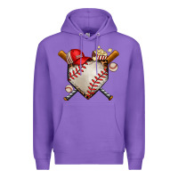Purple baseball Premium Hoodie - AdoDesignShop