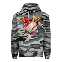 Slate Camo baseball Premium Hoodie - AdoDesignShop