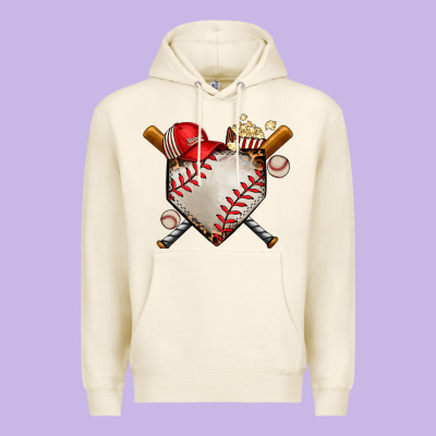 Baseball Premium Hoodie Designed By Adodesignshop