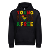 Black young black and free Urban Hoodie - Artiststas