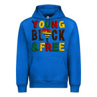 Cobalt young black and free Urban Hoodie - Artiststas