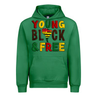 Emerald young black and free Urban Hoodie - Artiststas