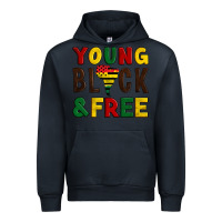 Navy young black and free Urban Hoodie - Artiststas