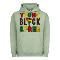 Pigment Oil Green young black and free Urban Hoodie - Artiststas