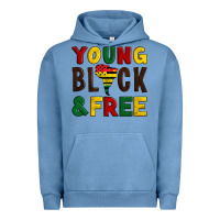 Pigment Pebble Blue young black and free Urban Hoodie - Artiststas