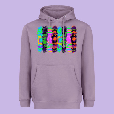 Heavyweight Hoodie tie dye brushstrokes