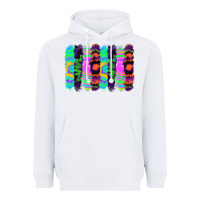 White tie dye brushstrokes Heavyweight Hoodie - RanaPortraitStore
