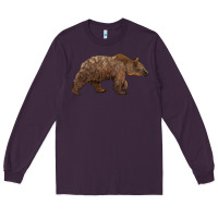 Plum bear Long Sleeve Tee - BarkalooDesign